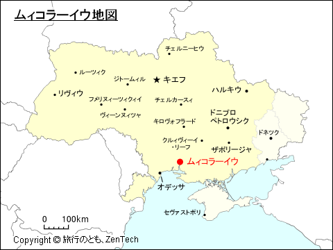 ムィコラーイウ地図