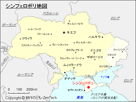 シンフェロポリ地図