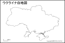 ウクライナ白地図