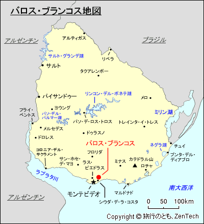 バロス・ブランコス地図