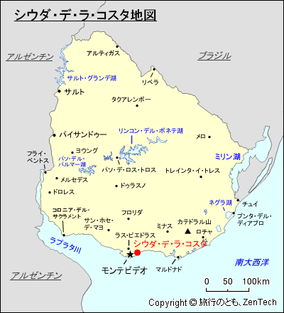 シウダ・デ・ラ・コスタ地図