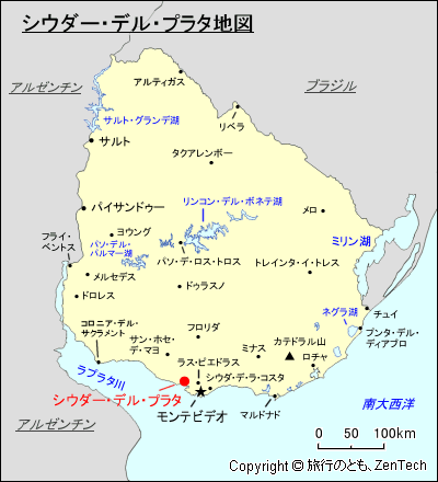 シウダー・デル・プラタ地図