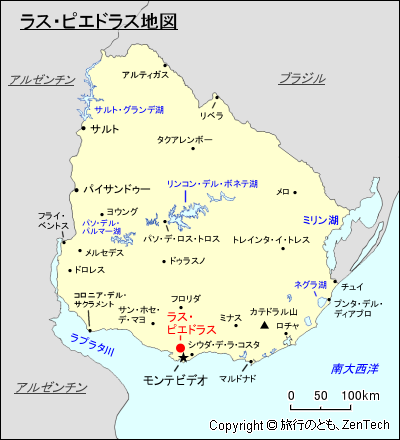 ラス・ピエドラス地図