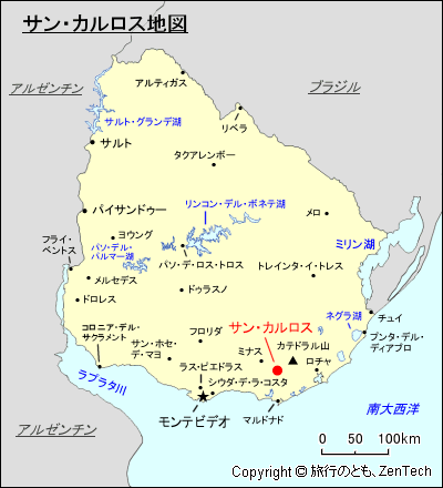 サン・カルロス地図