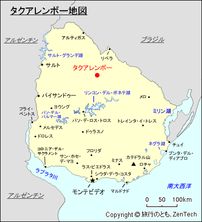 タクアレンボー地図