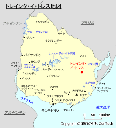 トレインタ・イ・トレス地図