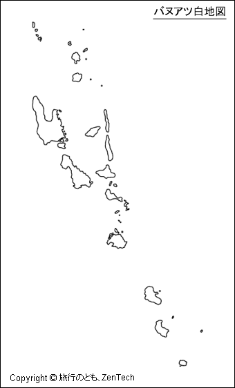 バヌアツ白地図