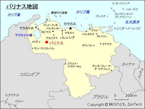 バリナス地図