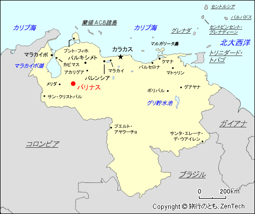 バリナス地図