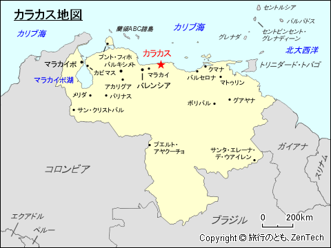カラカス地図