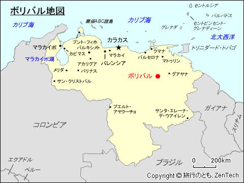 ボリバル地図
