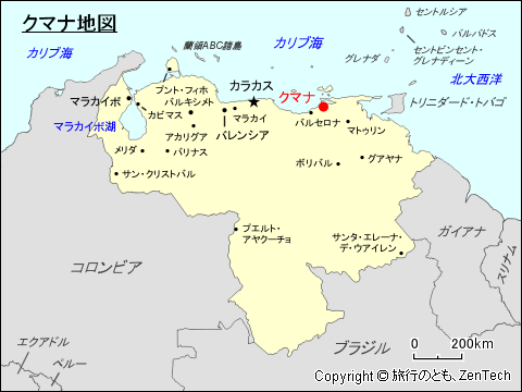 クマナ地図