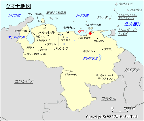 クマナ地図