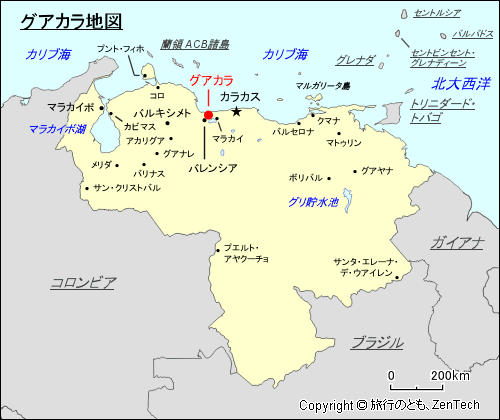 グアカラ地図