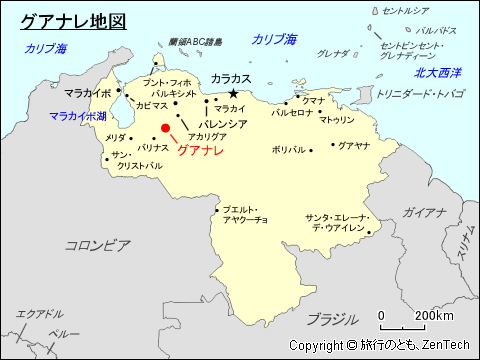 グアナレ地図