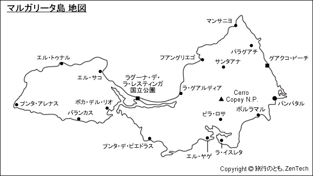 マルガリータ島 地図