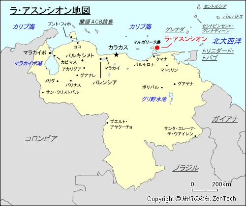 ラ・アスンシオン地図