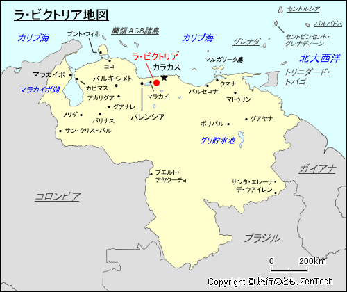 ラ・ビクトリア地図