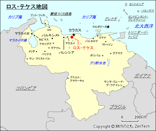 ロス・テケス地図