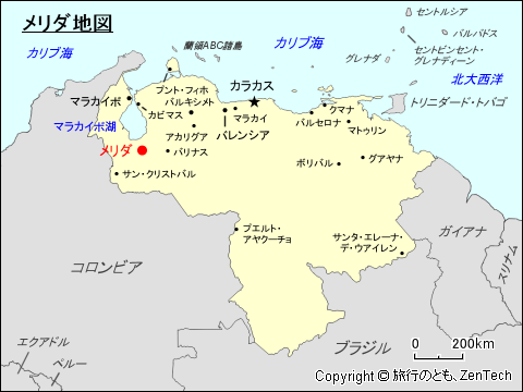 メリダ地図