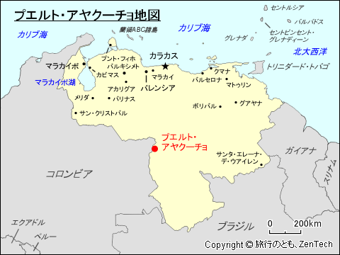 プエルト・アヤクーチョ地図