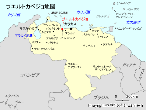 プエルト・カベジョ地図