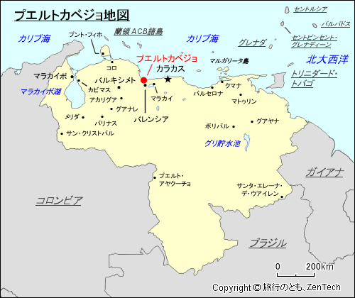 プエルトカベジョ地図