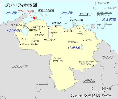 プント・フィホ地図
