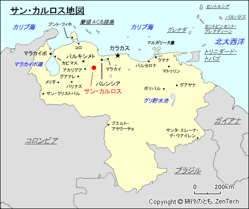 サン・カルロス地図