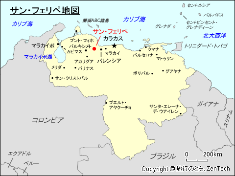 サン・フェリペ地図