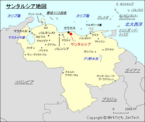 サンタルシア地図