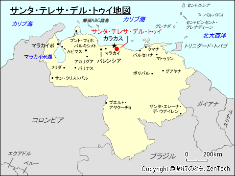 サンタ・テレサ・デル・トゥイ地図