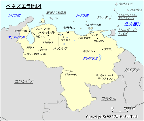 ベネズエラ地図