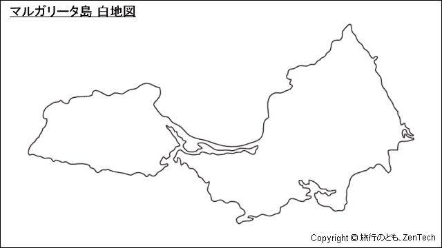 マルガリータ島 白地図