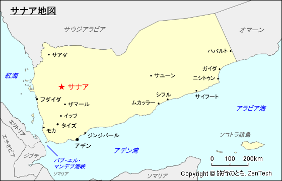 サナア地図