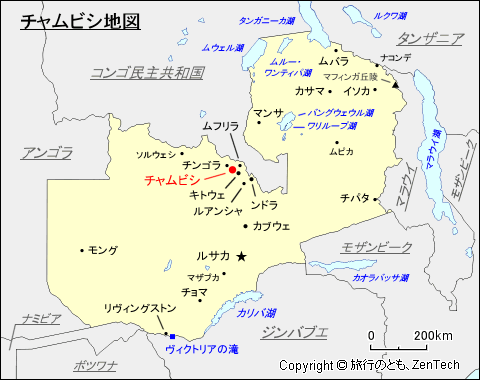 チャムビシ地図