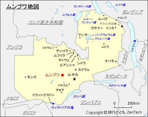 ムンブワ地図