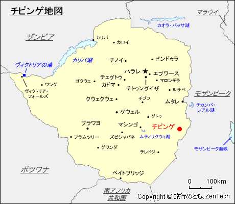 チピンゲ地図