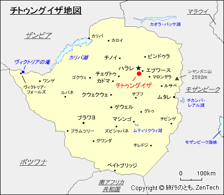 チトゥングイザ地図