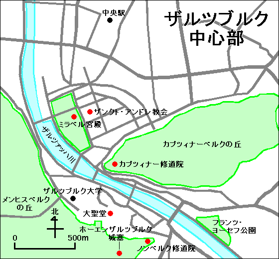 ザルツブルク地図