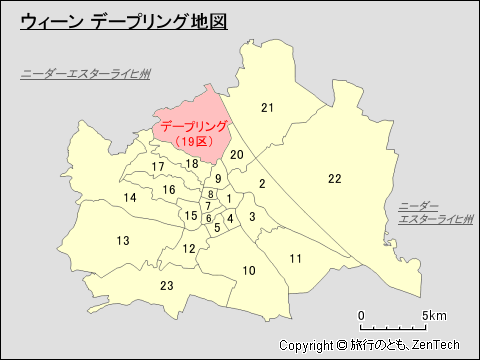 ウィーン デープリング地図