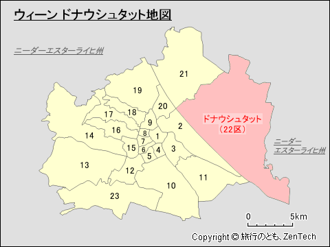 ウィーン ドナウシュタット地図