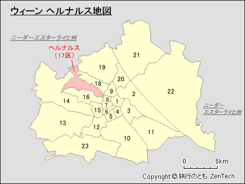 ウィーン ヘルナルス地図