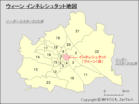 ウィーン インネレシュタット地図