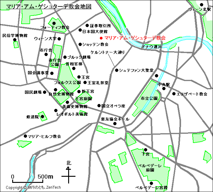 マリア・アム・ゲシュターデ教会地図