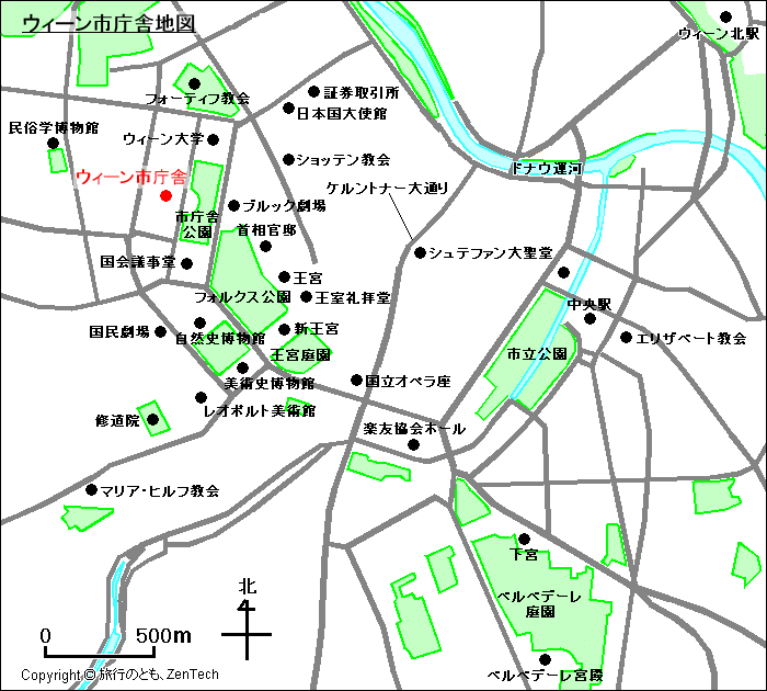 ウィーン市庁舎地図