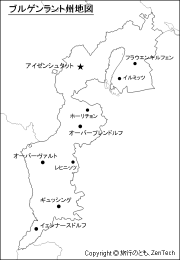 ブルゲンラント州地図