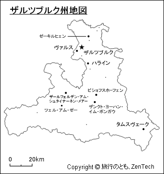 ザルツブルク州地図