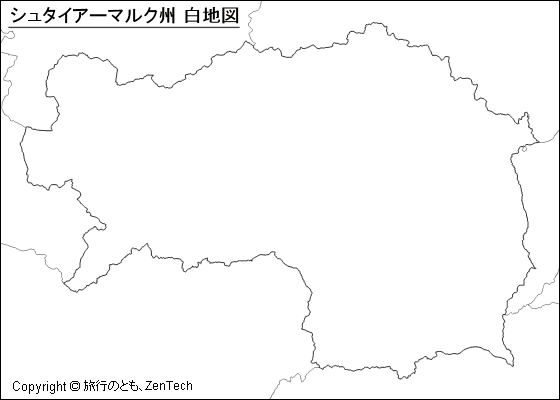 シュタイアーマルク州 白地図