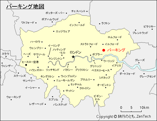 バーキング地図